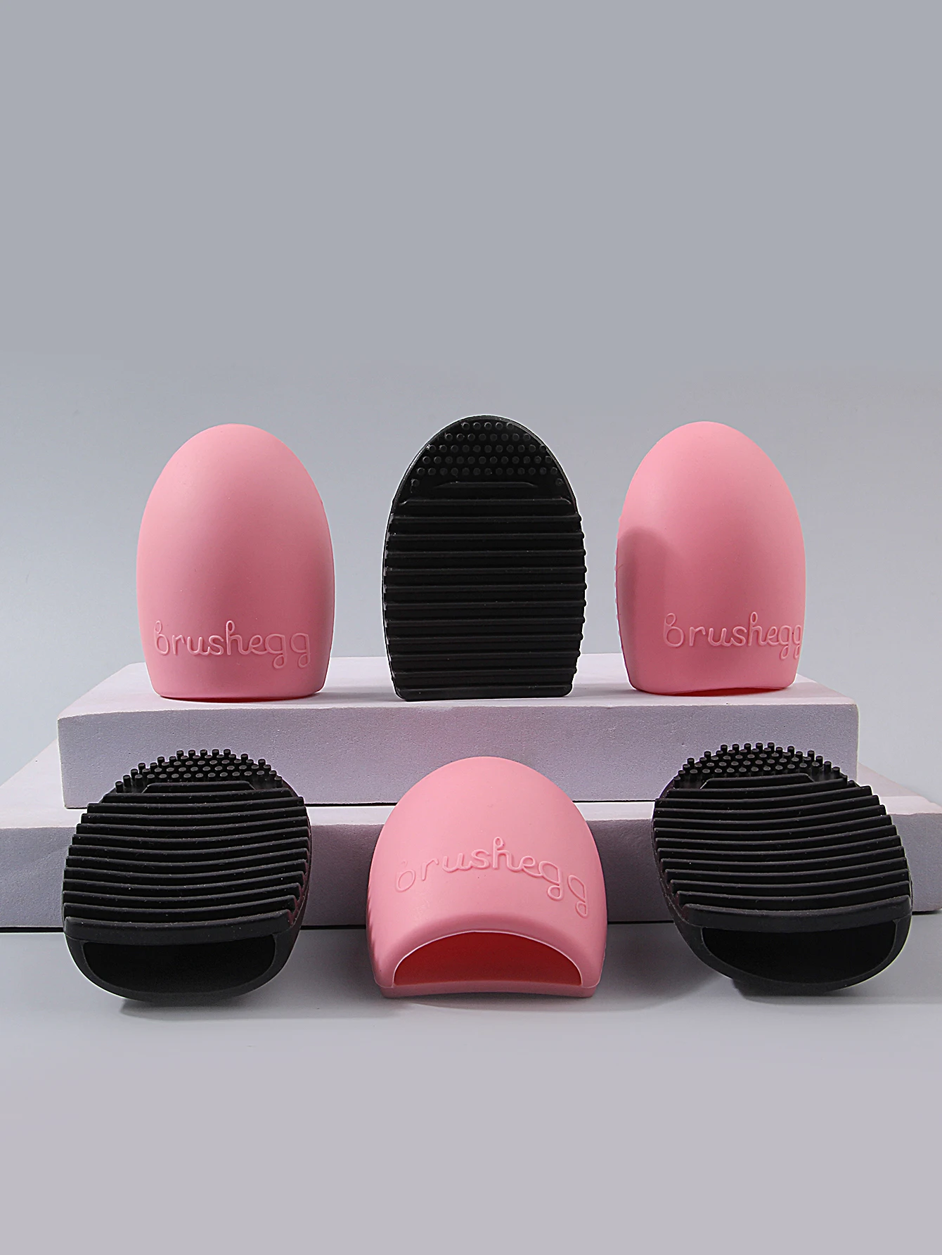 3/6 stuks multifunctionele make-upborstelreiniging ei siliconen antislip hoogefficiënt vlekverwijderings- en reinigingsgereedschap