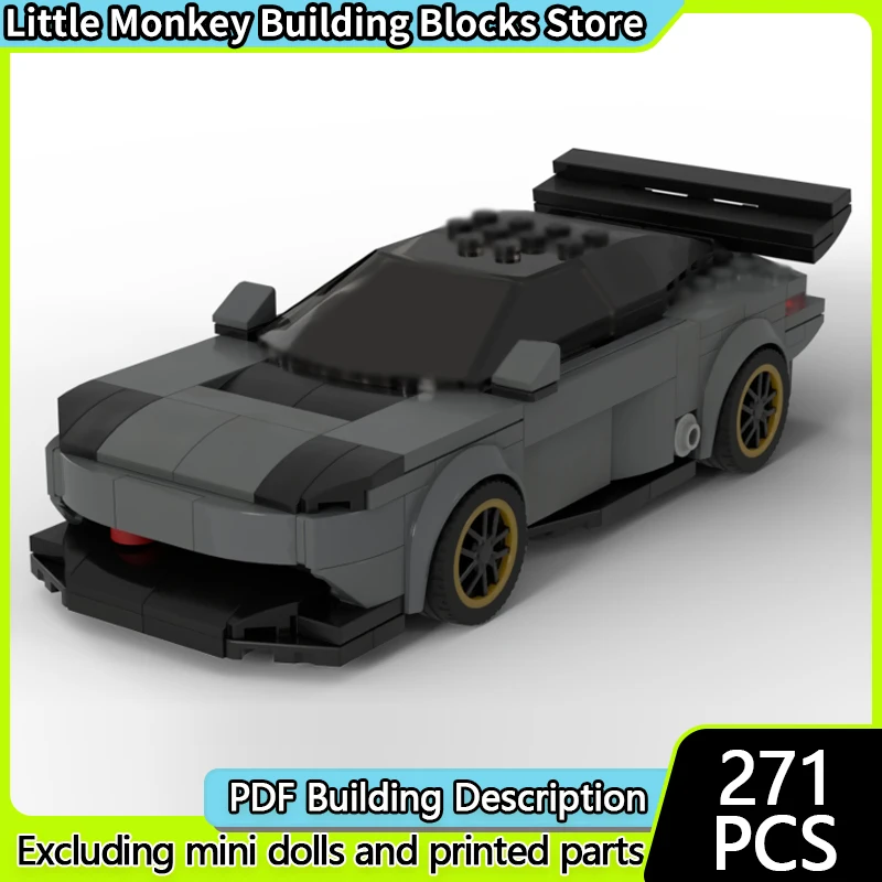 

City Car Model MOC Building Bricks High-Performance Race Car Modular Technology Children Holiday Gifts Assemble Toys Suit