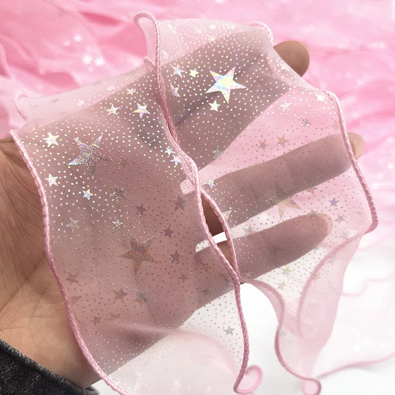 Star Print Organza Ribbon 2