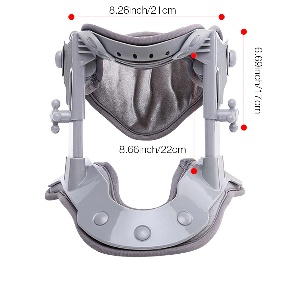 Camilla de cuello con calefacción eléctrica, soporte médico de tracción, tratamiento térmico, masajeador de cuello, reparación de corrección