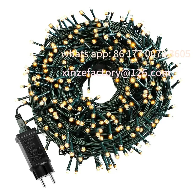 

Customizable 50M 100M 24V LED Christmas Lights Fairy Garland String Light Waterproof For Outdoor Garden Home Holiday New Year