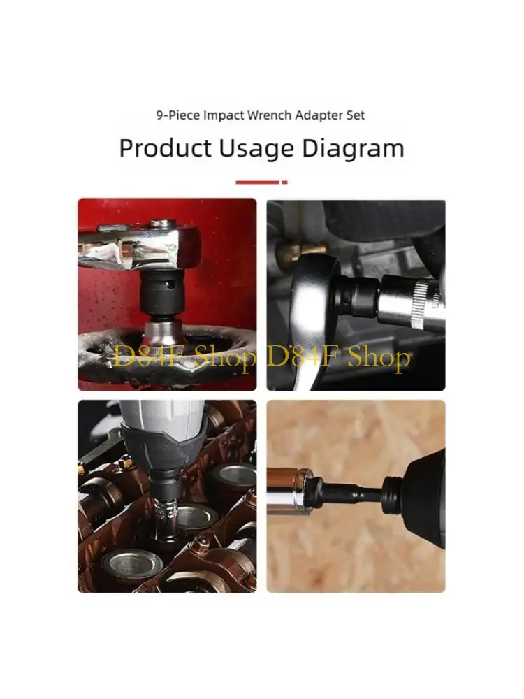 D84F Impact Socket Adapter Design For Safe Tool Connection In Professional Workshops