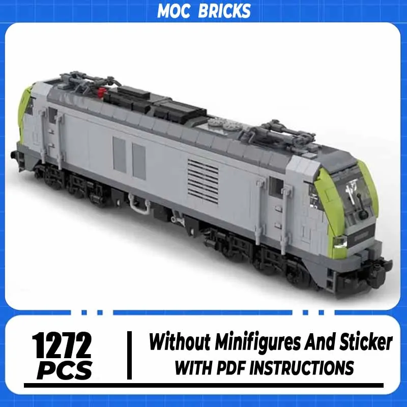 Modelo de trem urbano moc tijolos de construção br 159-tecnologia eurodual captrain blocos modulares presentes brinquedos de natal conjuntos diy montagem