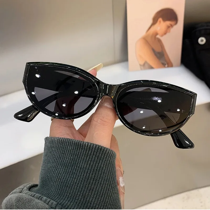Cat Eye New Oval Sunglasses Personalized Vintage Fashion Trendy Female Shades Popular Brand Designer Eyewear for Ladies Lentes image 3