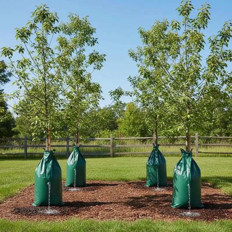 

Hydration Reservoir 20 Gallons For Sapling Garden Orchard, 4 Packs 5-9 Hours Slow Release Deep Root Targeting Heavy Duty Zipper Closure Refillable Drip Irrigation System