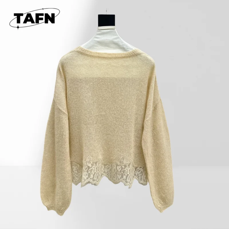 Pull en laine classique pour femmes, Design Simple et élégant pour vêtements d'hiver, pull en tricot de couleur unie tendance pour femmes, confortable AK0502