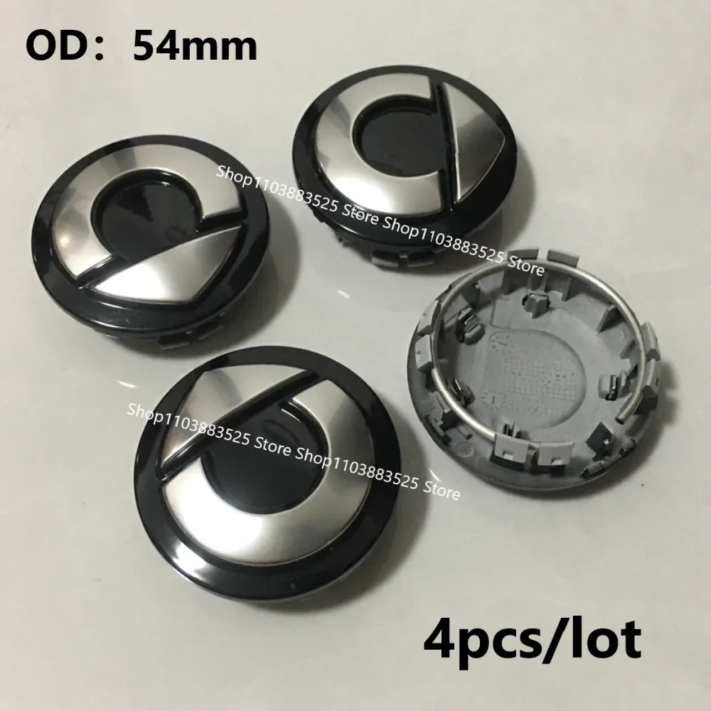 4pcs Outer Diameter 54mm Replace Style Wheel Center Hub Cap for Smart #1 #3 #5 Wheel Center Hubcap with Emblem Badge