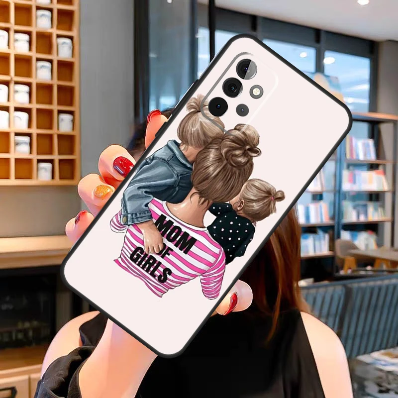 Mãe filha menina filho pai caso para samsung galaxy a53 a56 a36 a06 a13 a32 a12 a22 a52 a35 a26 a16 a55 a15 a54 a34 a14