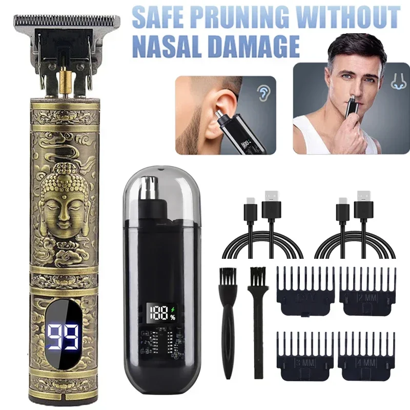 المحمولة T9 مقص الشعر جهاز شعر الأنف صديقها هدية USB شحن قص الشعر الكهربائية المتقلب للرجال أداة العناية بالوجه