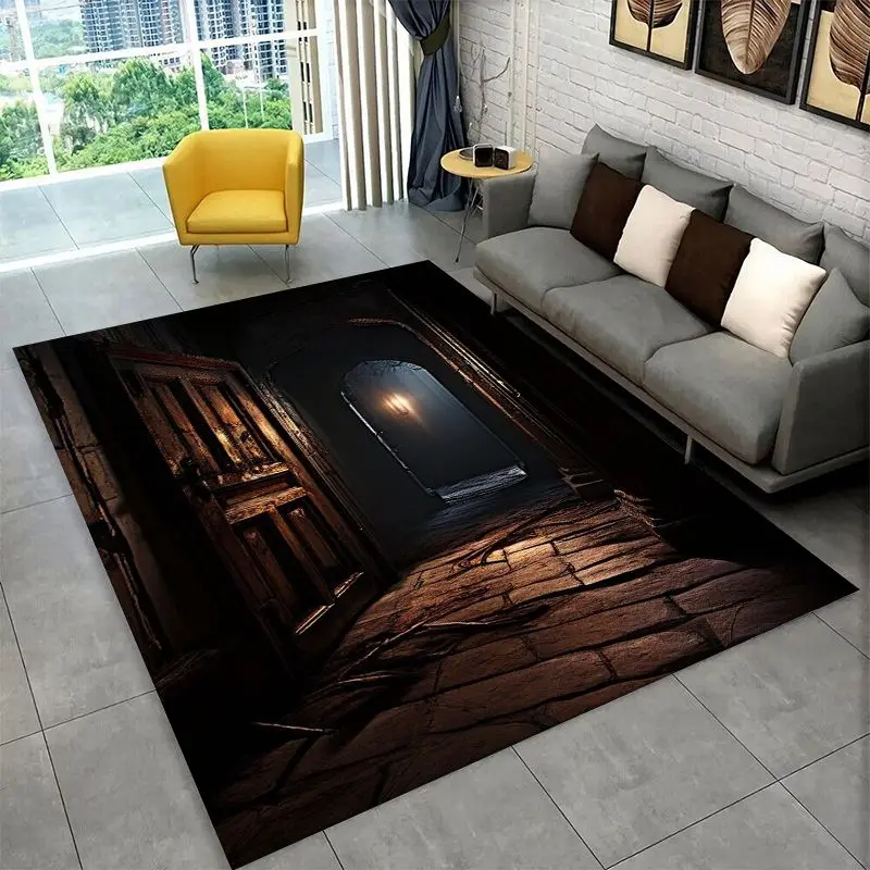 Gothic Magic Gate Door Miracle Large Area Rug Non-slip Durable Carpet for Bedroom Living Room Sofa Doormat Home Decor Floor Mat