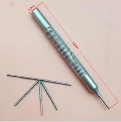 1 Piece Watch Bracelet Remover Metal Band Link Pin Punch Tool 0.6mm 0.7mm 0.8mm 0.9mm 1.0mm with 5PCS Spare Tips W7493