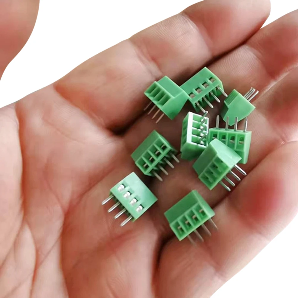 Conector de bloques de terminales de tornillo Mini PCB, 10 piezas, KF128, 2,54mm, para cables KF128-2.54 2P 3P 4P 5P 6P 7P 8P