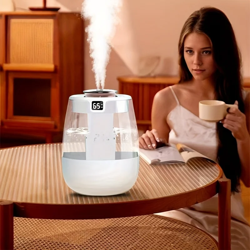 

Ультразвуковой увлажнитель с двойным распылением большой емкости, большой объем тумана, увлажнитель воздуха, настольный увлажнитель для дома