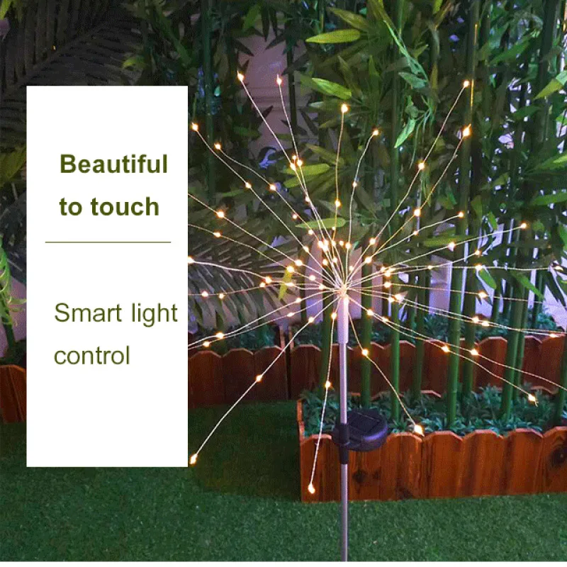 Firework Lights Remote Control Battery Box led Decoration Lights String Holiday Starry Night Lights Dandelion Christmas Lights