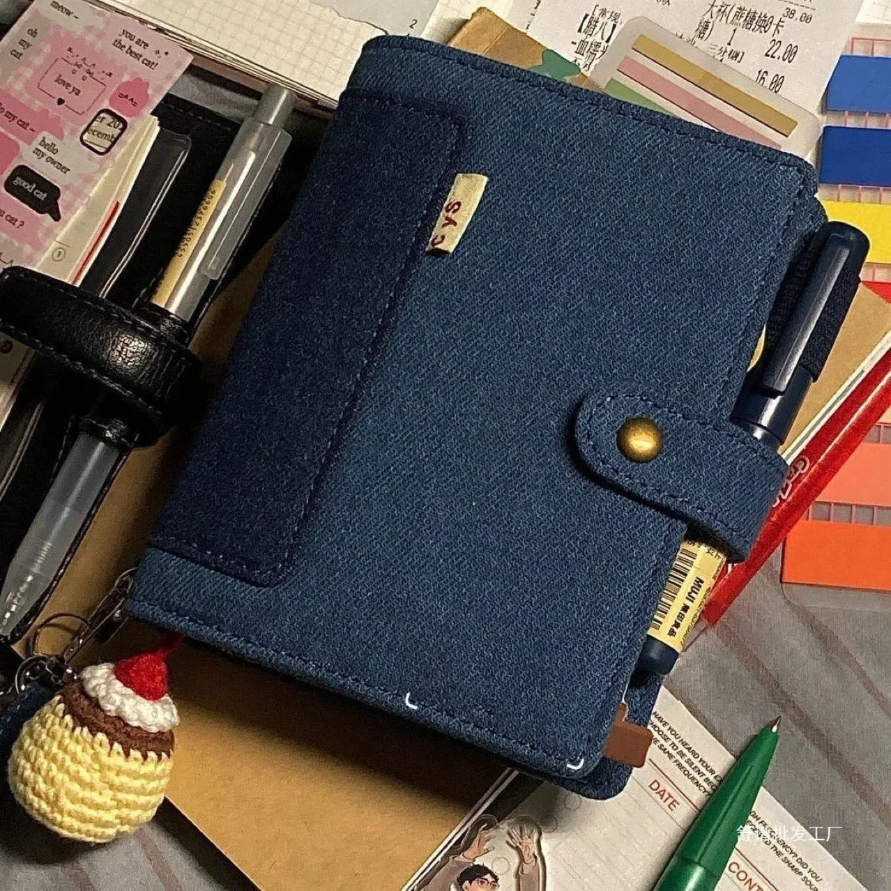 a7-retro-denim-tecido-couro-azul-pasta-com-pagina-interna-pu-clip-on-notebook-folha-solta-caderno