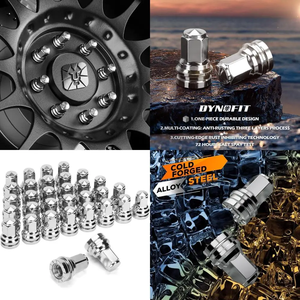 

DYNOFIT 14 мм x 1,5 OEM/на складевые гайки с проушинами, совместимые с Ford F-250 и F-350 2017-2022, 32 упаковки HEX21 мм (13/16 дюйма), цельный дизайн