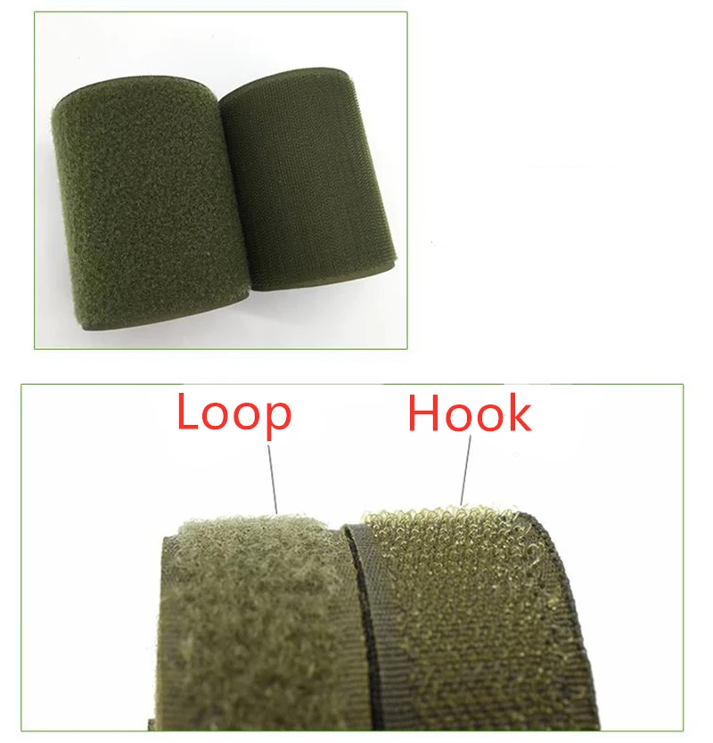 2/5/10cm di larghezza Army Green Hook Loop Fastener Tape Magic Strap per reggetta panno Shose Patch Stickers accessori per cucire fai da te