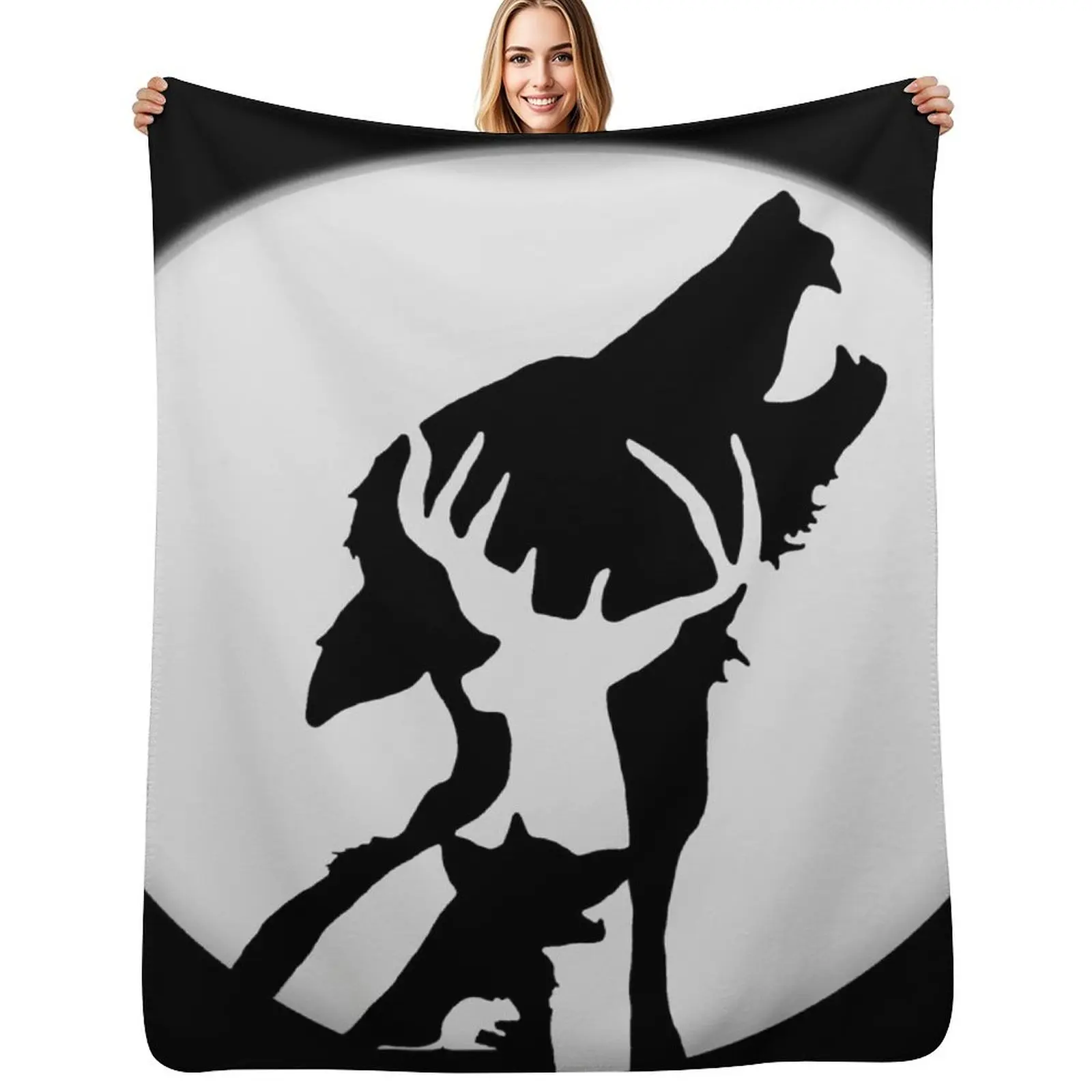 Moony,Wormtail,padfoot,&prongs Throw Blanket Flannel Furry Hairy Luxury Thicken Decorative Beds Blankets