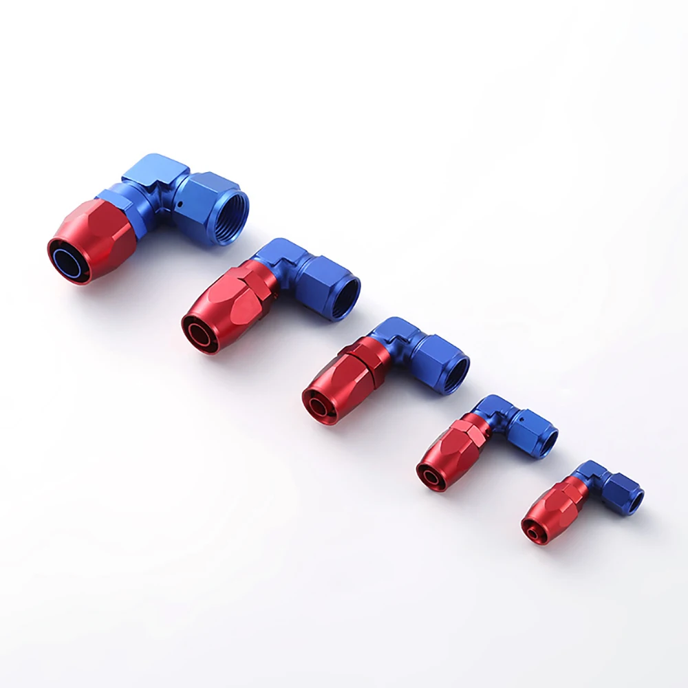 45 ° 90 ° car modification forging engine oil radiator oil cooling oil pipe aluminum alloy leak proof joint AN4~AN16