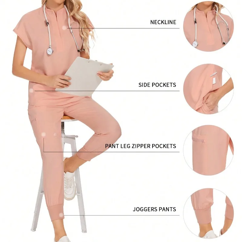 

Women's Care Set Top Pants Uniform Frosted Clinical Beauty Hospital Spa Center Hospital Set