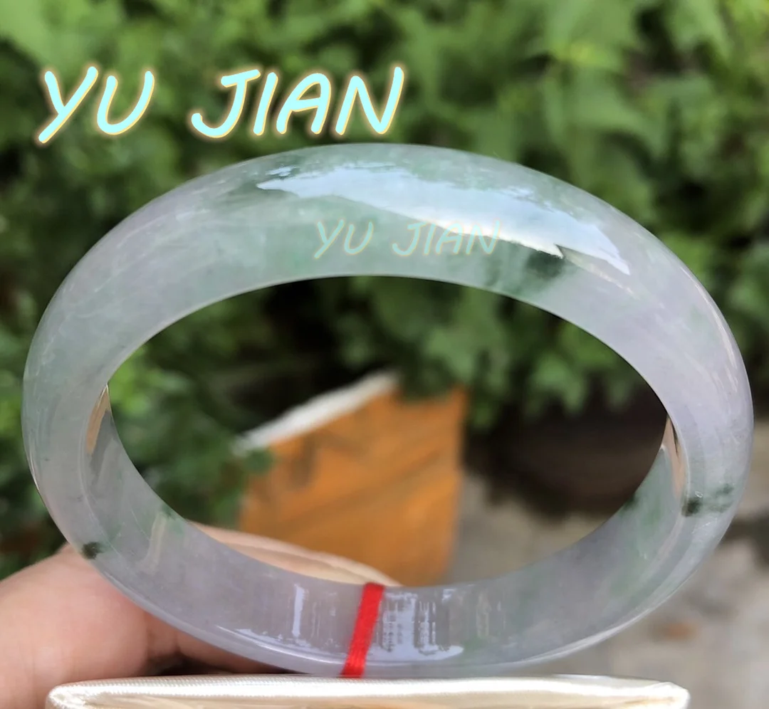 

Newest High Quality Jadeite Ice Seed Perfect Bracelet Exquisite Floating Flowers Jade Bangles Fine Handring Jewelry