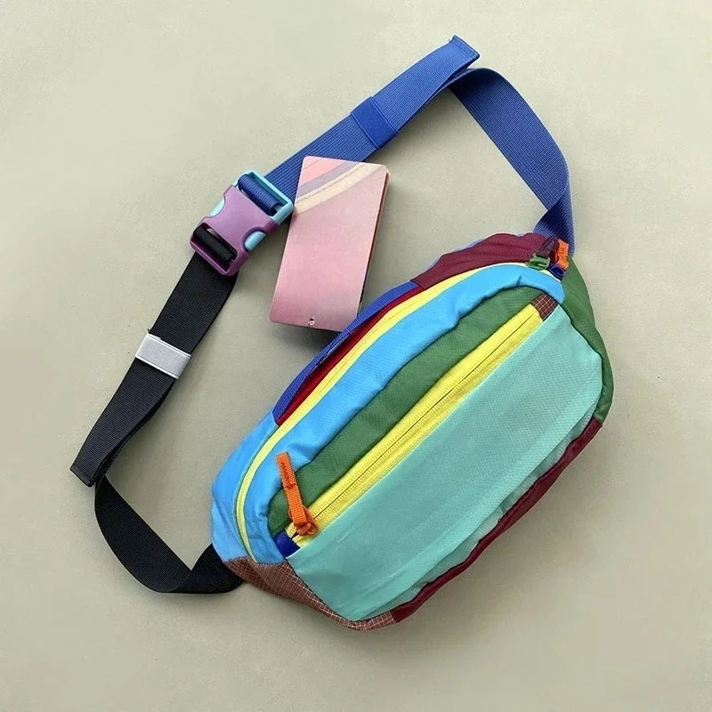 2025 حقيبة كتف الألبكة الجديدة 3L حقيبة الخصر الصيف في الهواء الطلق الدوبامين مقاوم للماء حقيبة ساعي الرياضة