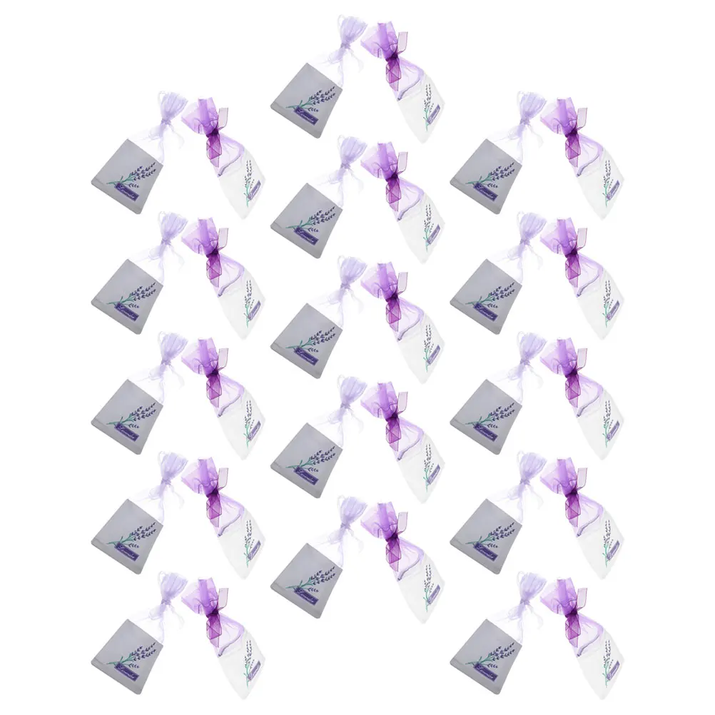 

50Pcs Empty Sachet Bags for Lavender Mesh Cotton Linen Drawstring Pouches Fragrance Holders Herb Storage Wedding Party Favors