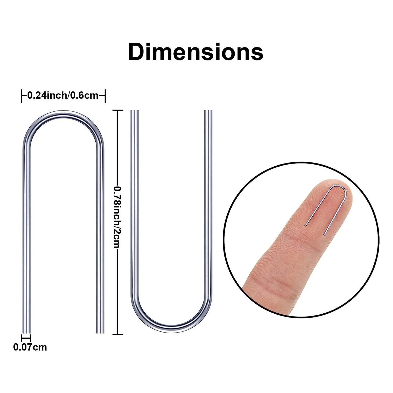 Nichrome Wire High Temp Pottery Tool Jump Rings Hanger Hooks for Kiln Jewelry Pendant Ceramic Ornaments Fusing in Glass Supplies