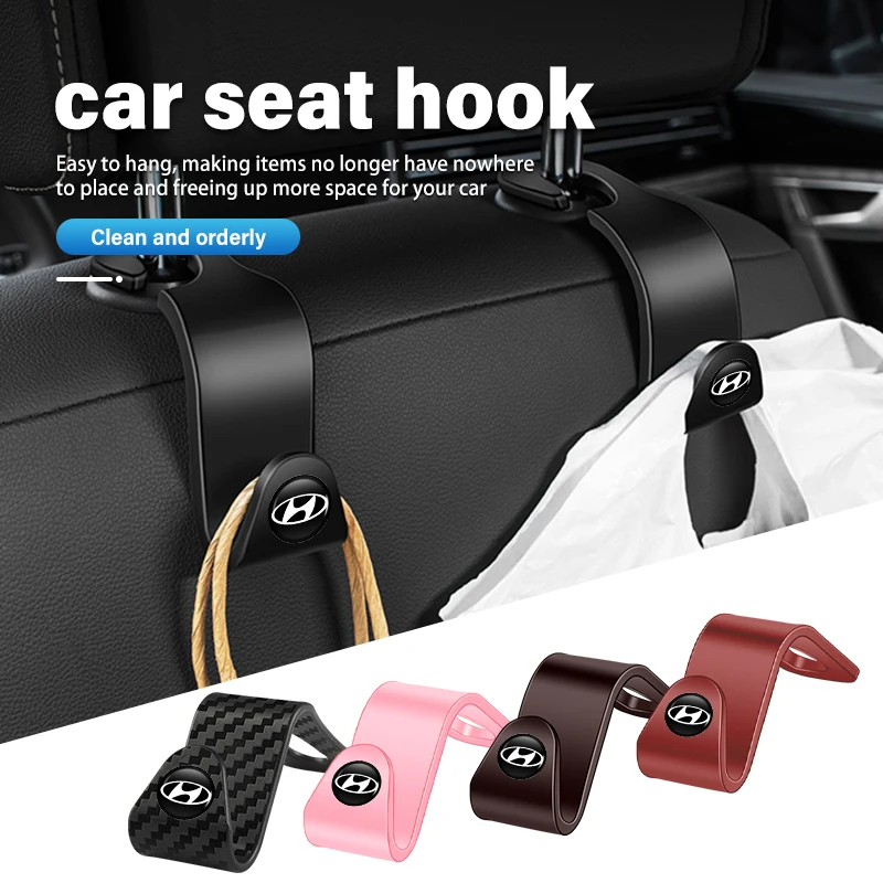 2/4pcs Car Seat Back Hook Headrest Storage Hanger Holder For Hyundai I30 I20 IX35 I40 Tucson Getz Veloster Kona Elantra