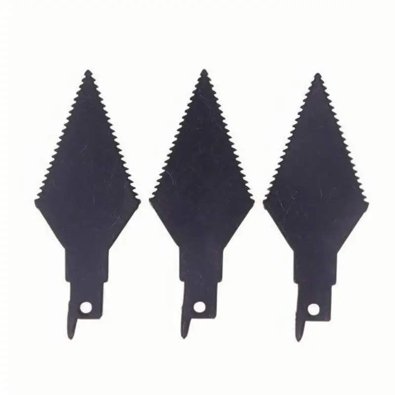3 قطع سكين تنظيف التماس المسنن سكين الحصان المنشار مزدوج الوجهين بلاط الاسمنت التماس الطين تنظيف المنشار سكين