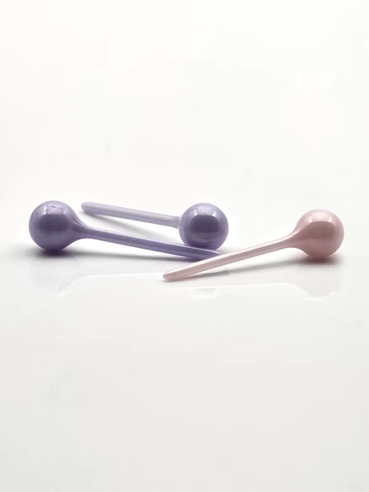 6mm 1pair Fashion Maintaining Piercing Hypoallergenic Bioceramic Earrings Ceramic Ear Studs For Sensitive Ears Unisex Men Women
