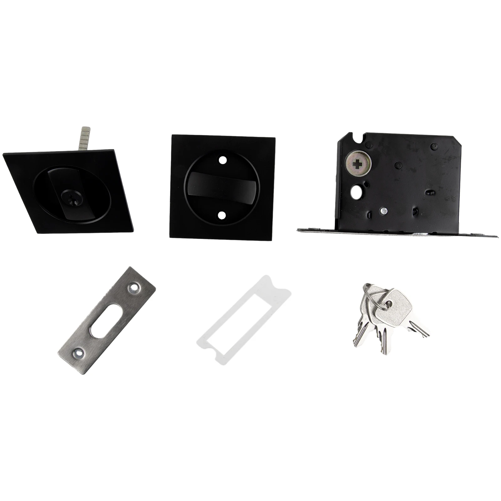 Beautiful Mortice Door Lock Square Door Lock Sliding Door Latch Square Bathroom Door Lock Embedded Balconies None