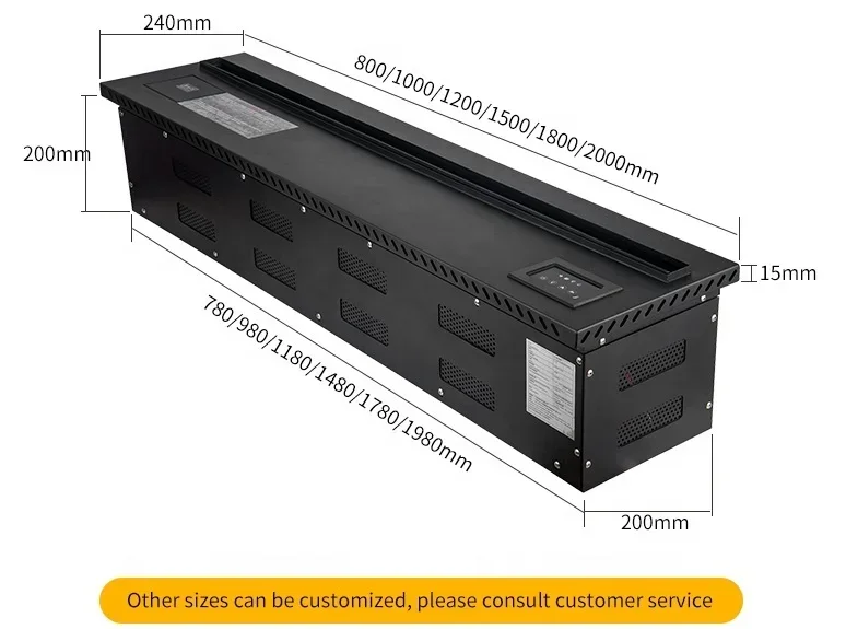 1000mm pedra branca inteligente vapor de água/simulação de atomização chama lareira elétrica embutida led decoração de suspensão de parede