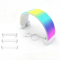 Tablero de luz ARGB de 24 pines y 8 pines, Cable de extensión PSU, cubierta ARGB, placa base LED, tira de luz de silicona de 24 pines, color blanco y negro