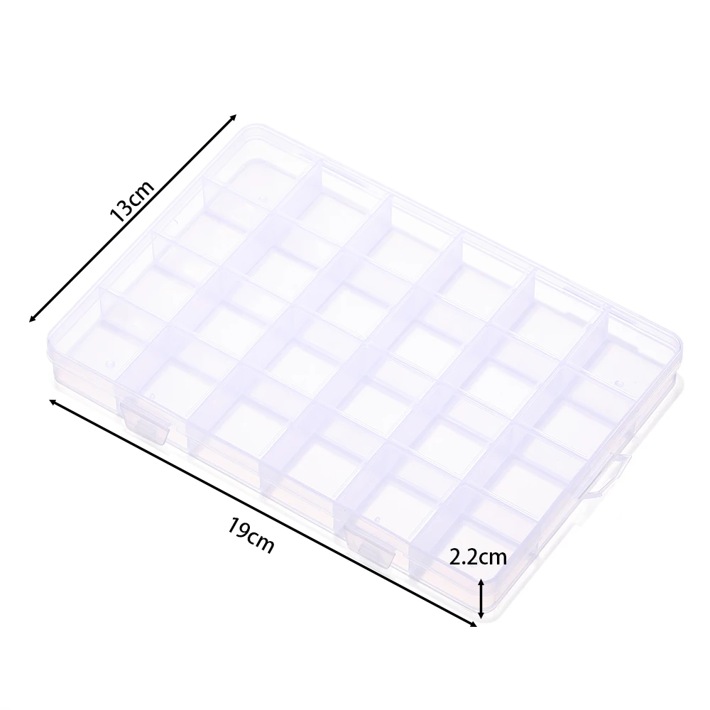 6/10/15/24/28 Grids Transparante plastic opbergdoos kralen Organizer Container Voor DIY ambachten Earing Sieraden Opbergdoos Display