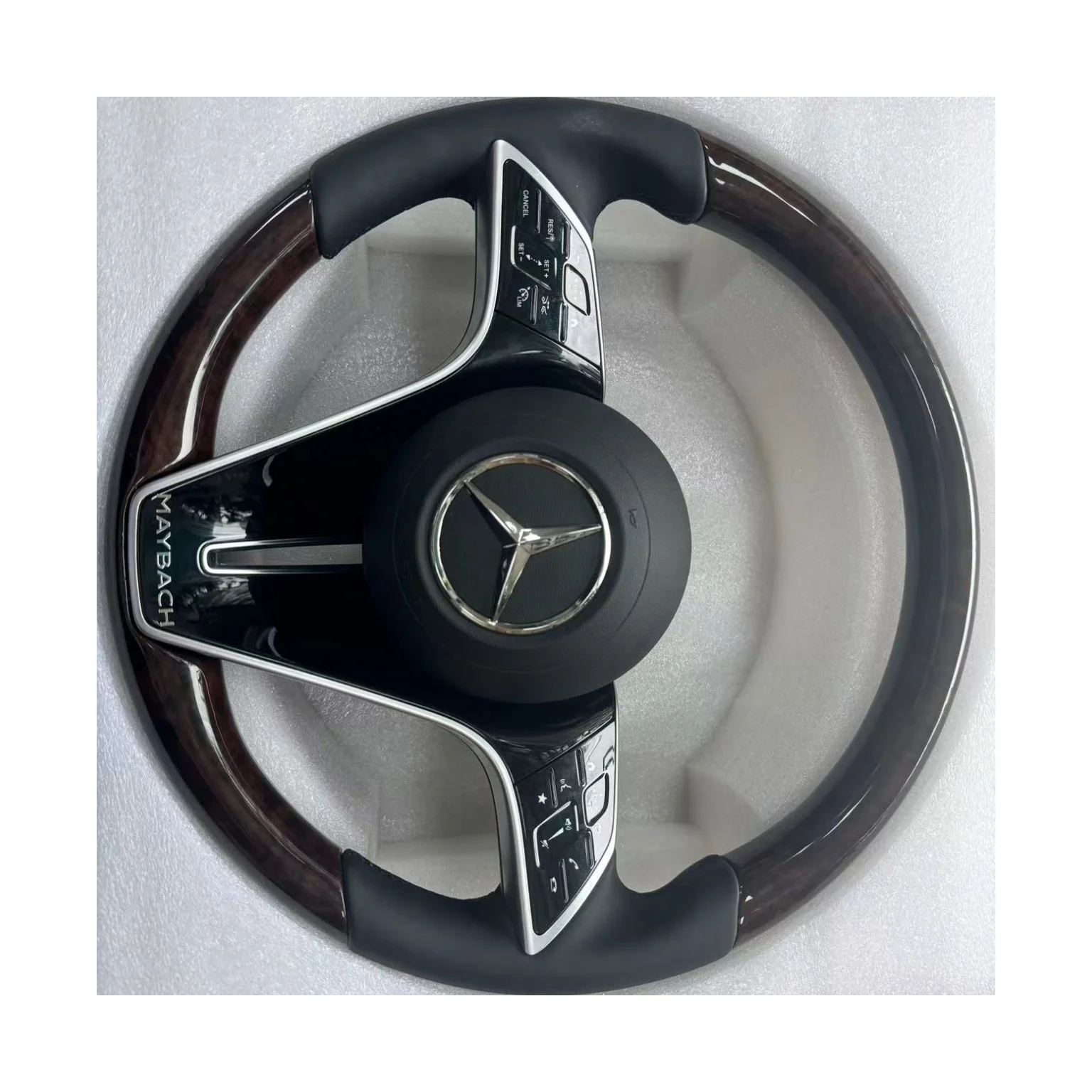 

Custom High Quality Full Leather Steering Wheel Mercedes Benz AMG Sports Design Compatible GLC GLE GLS E Class G Class Carbon