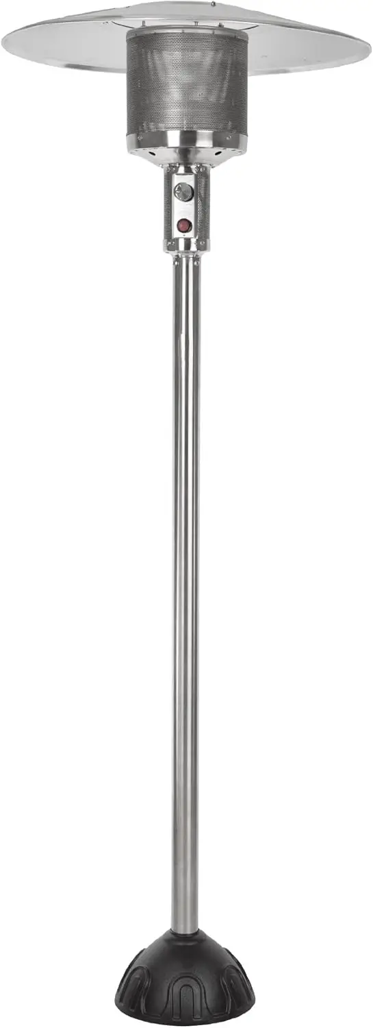 61445 Natural Gas Patio Heater 45,000 BTU With Electric Ignition System CSA Approved For Residential - Stainless Steel