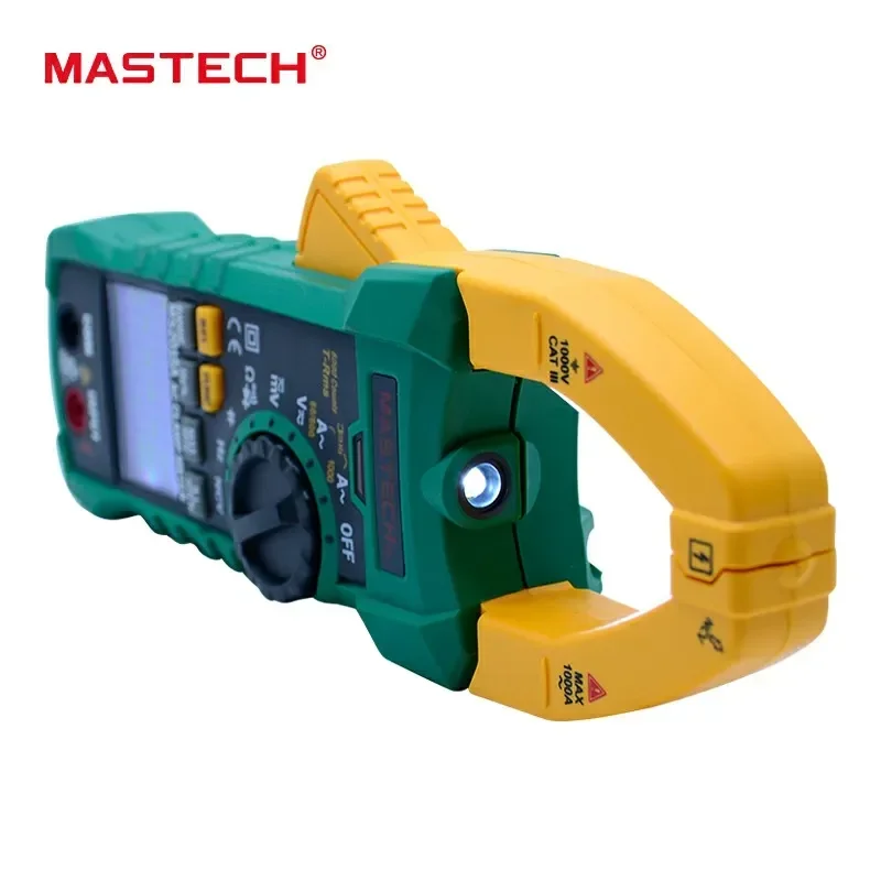 MASTECH MS2015A Digital Clamp Meter Multimeter Professional AC 1000A Current Voltage Tester T-RMS Capacitor Frequency NCV Meter