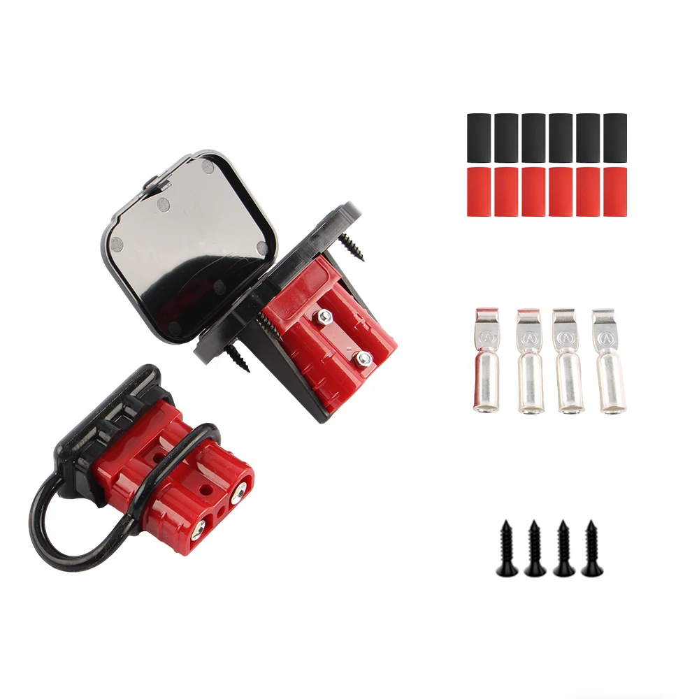 2/4er-Pack 50A 120A 175A Batterieladeanschluss-Set 600V Schnellstecker Autobatterie-Stromanschlüsse Gabelstapler-Kabelverbinder