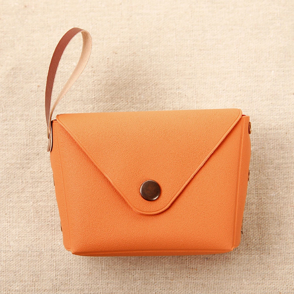

2Pcs Candy Color PU Leather Coin Purse Small Wallet Handbag Key Holder Pouch for Women and Girls