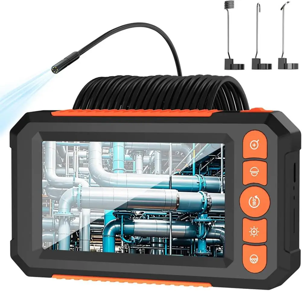 1080P Dual Lens Borescope Digital Borescope Digital Video Inspection 1080P Inspection Camera 10 Languages Supported