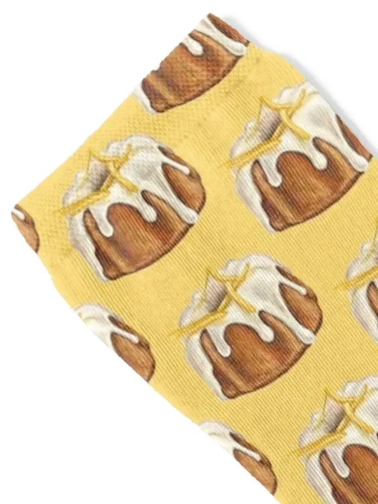 Lemon Pound Bundt Cake Socks happy Novelties floral Socks For Man Women's