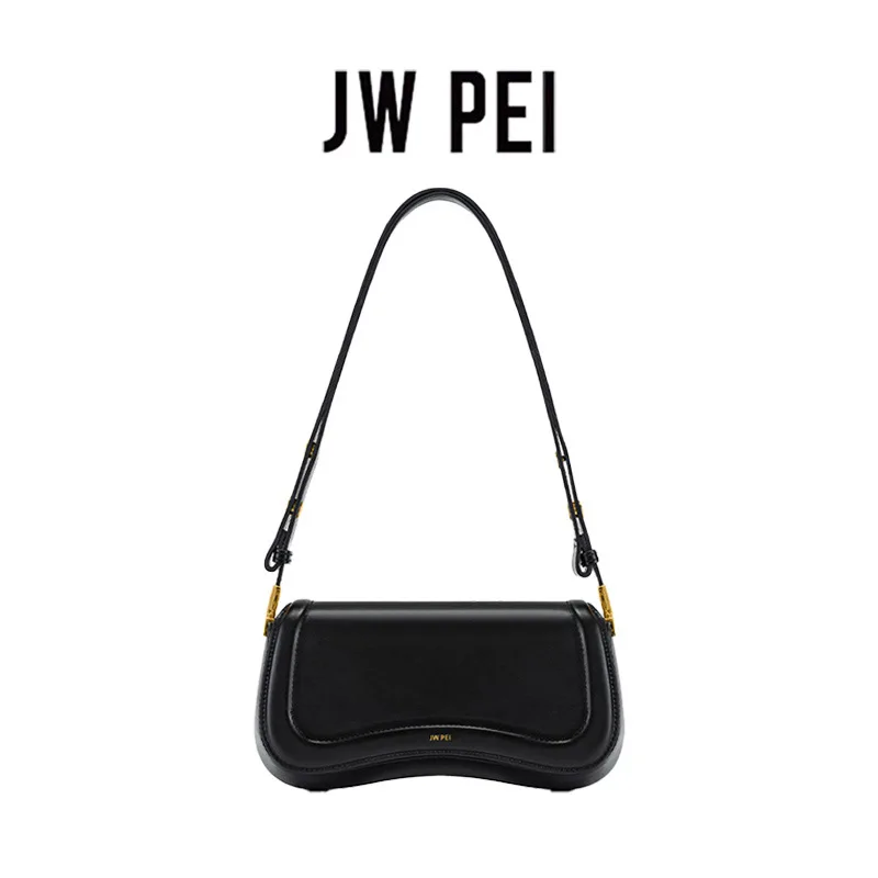 JW PEI 2026 Pudding Bag JOY Niche Shoulder Bag Women's Handbag Black Underarm Commuter Bag