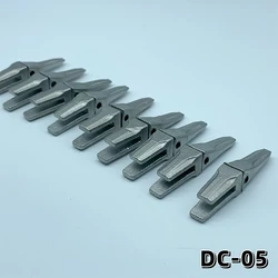 CUT 1/14 excavator model welding split simulation stainless steel bucket teeth
