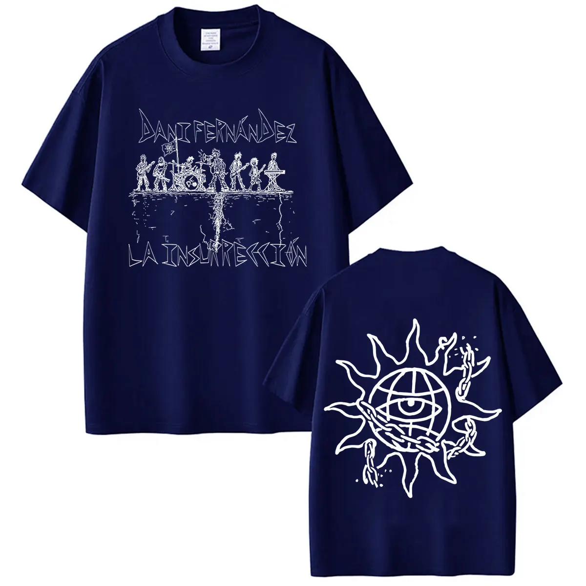 Dani Fernandez La Insurreccion Tour 2026 Print-T-Shirt für Herren und Damen, modisches Vintage-T-Shirt, kurzärmeliges, lockeres Hip-Hop-T-Shirt aus Baumwolle – Detail 5