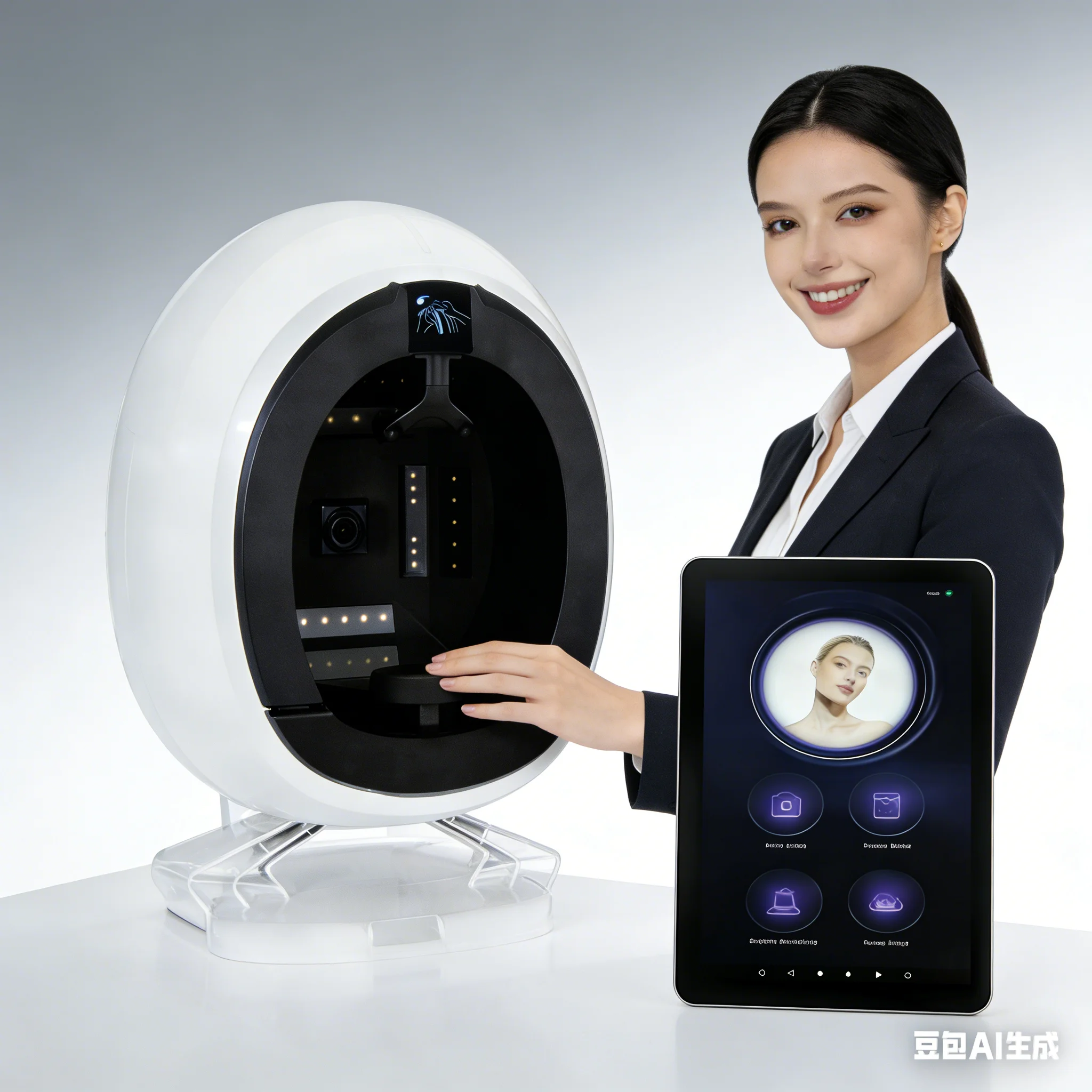 

3D AI AISIA Q1 Facial Skin Analyzer: Professional 8-Spectrum Skin Problem Detection and Diagnosis for Beauty Salons