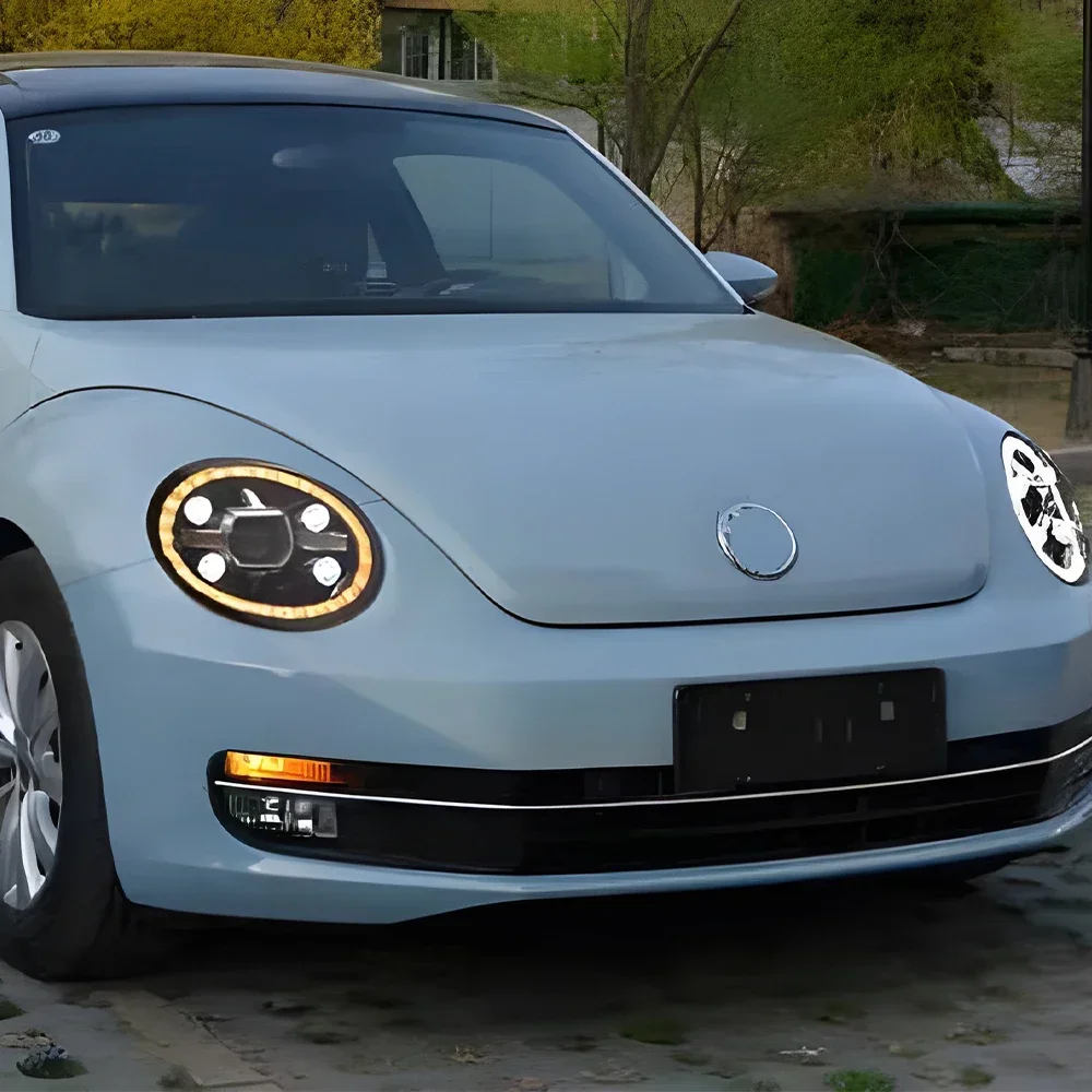 Car Head Lights Lighting Assembly For VW Beetle 2013-2021 Upgrade Crystal Diamond Style LED Auto Headlights Lens Accessories