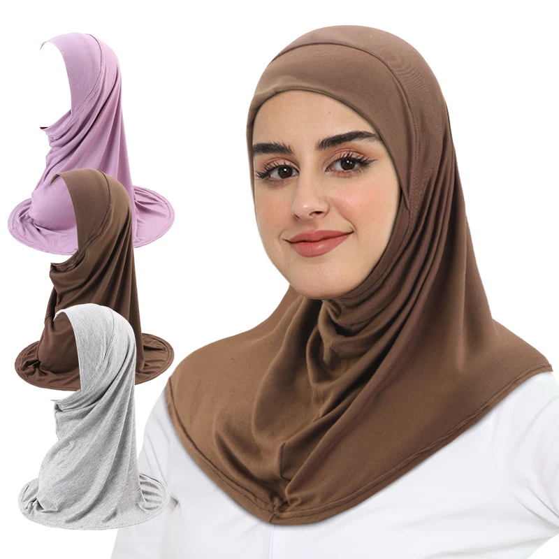 

Modal cotton wrapped headscarf Muslim Hijab Shawls For Women Plain Scarf Summer Thin Headscarf Islamic Turban Headband