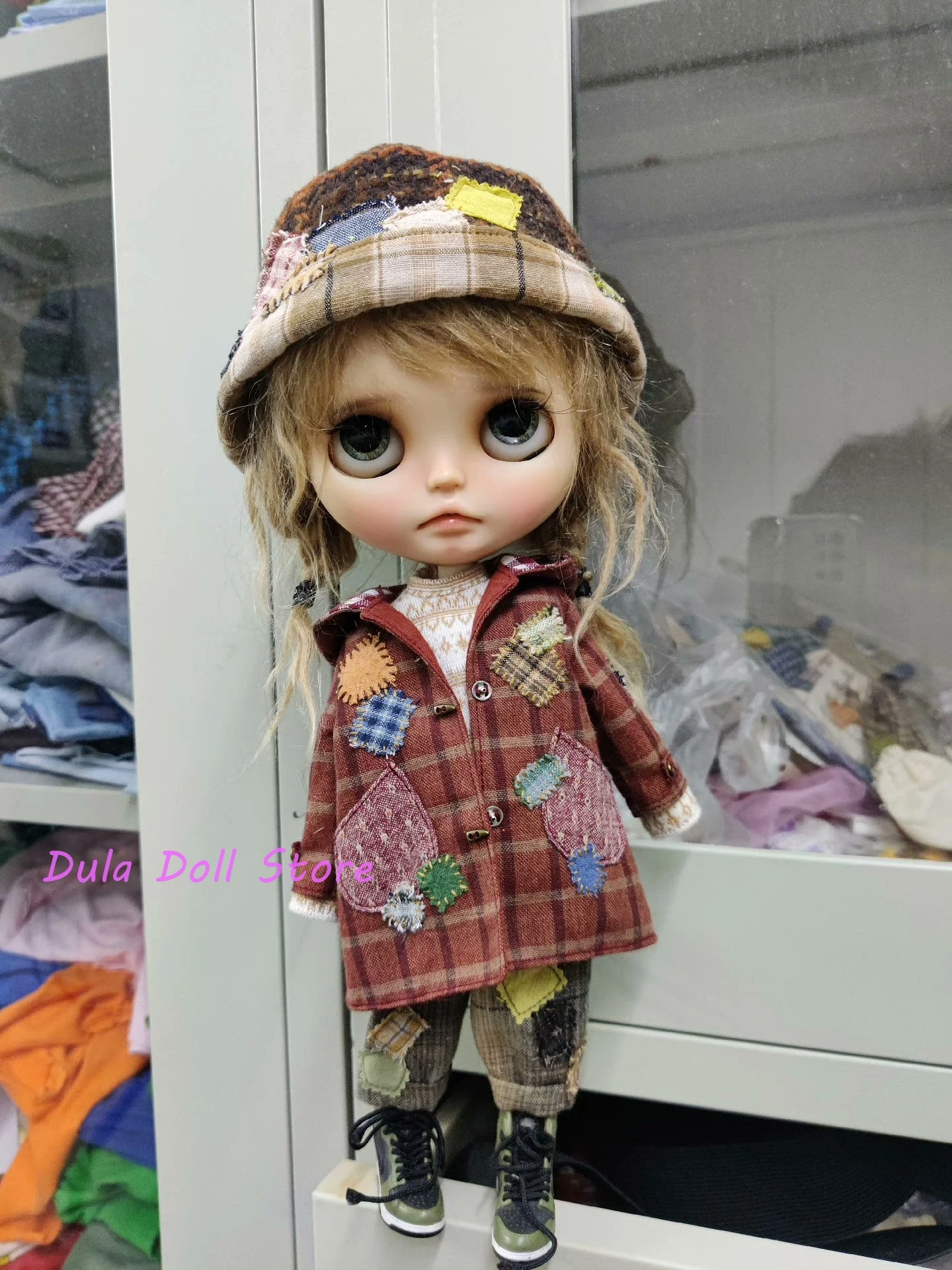 Dula 인형 코스튬 블라이스 2025 스트레이 스타일 대추 빨간 인형 세트, ob24 ob22 Diandian Azone Licca 1/6 Bjd 인형 액세서리