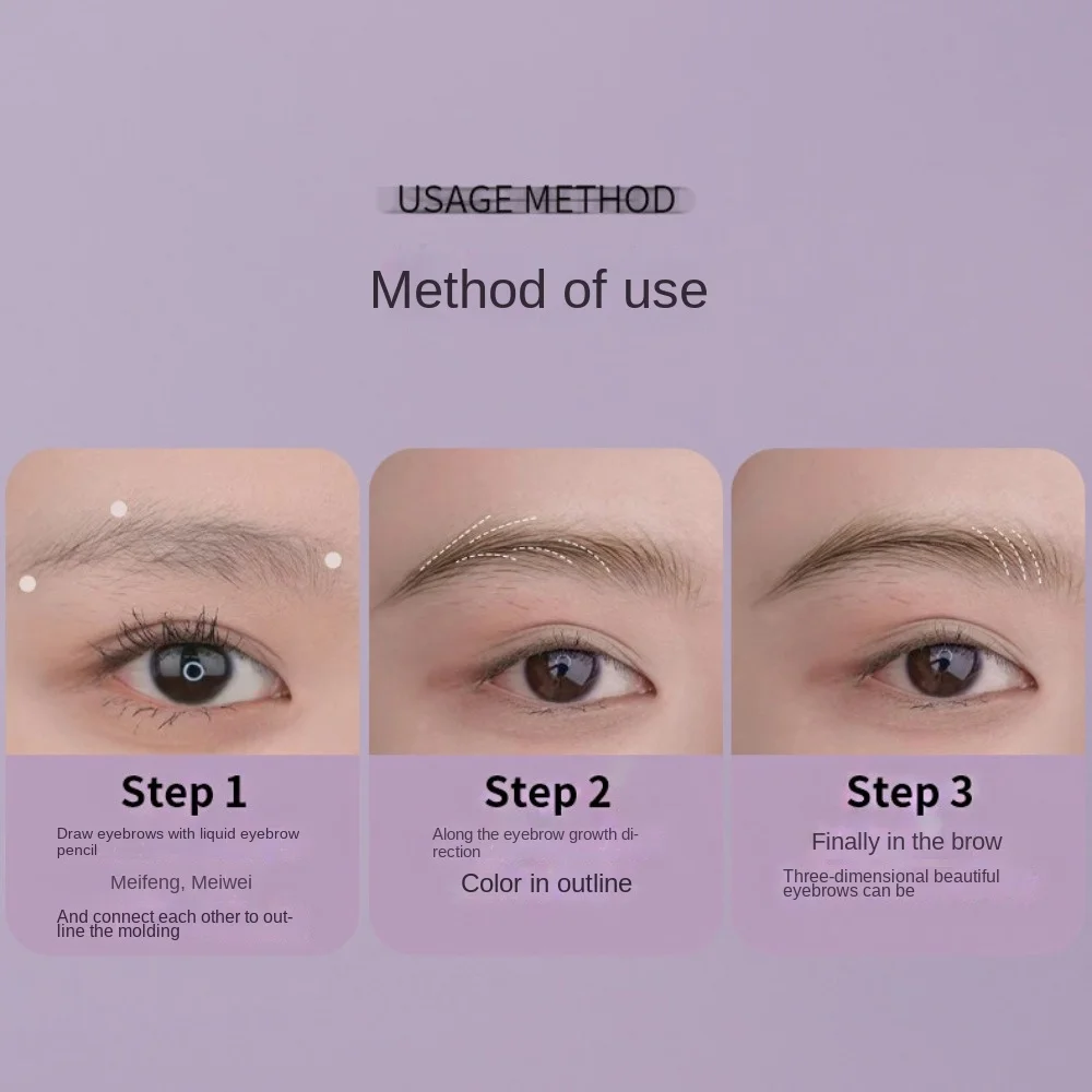 Lápiz de cejas de agua de larga duración, lápiz de cejas líquido resistente al agua y al sudor, herramienta cosmética de cejas fácil de agarrar de secado rápido